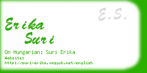erika suri business card